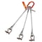 Hsi Three Leg Wire Rope Sling, 2 in dia, 26 ft Length, Screw Pin Anchor Shackle, 95 ton Capacity 300SPA2X-26 - alternate 1